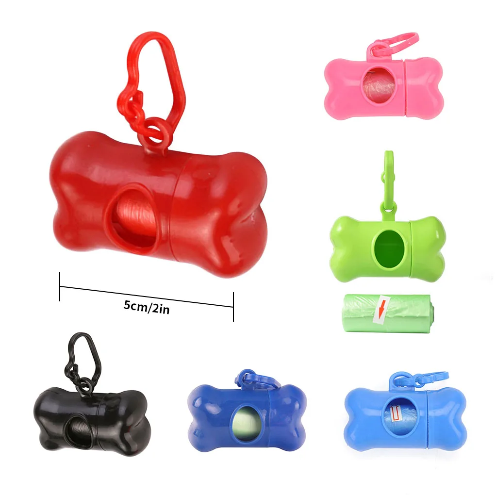 

Pet Waste Bag Dispenser For Dog Waste Bag Holder Plastic Garbage Bag Dispenser Carrier Case Dog Pet 15 Pcs Waste Poop Bags New
