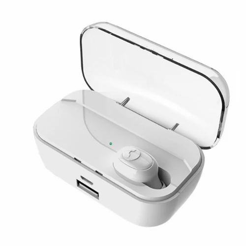 white single Bluetooth наушники в ухо TWS наушники Bluetooth спорт для Iphone игровая гарнитура шум отмена True WWireless наушники с микрофоном - Color: white single