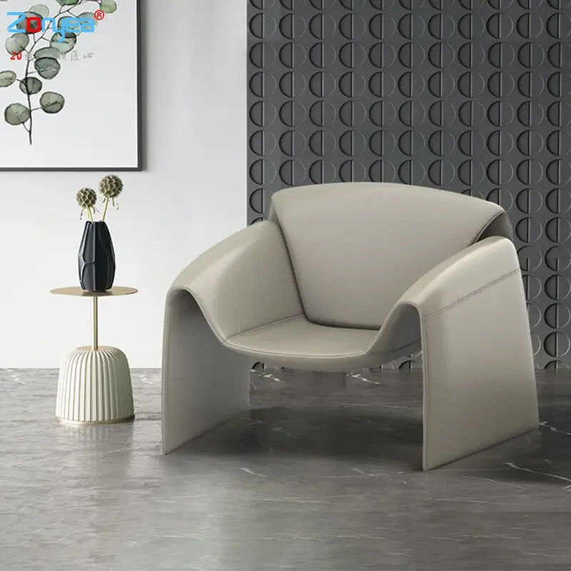 

Scandinavian designer single sofa chair Leisure simple single chair Italian minimalist postmodern sofa chair dining room chairs