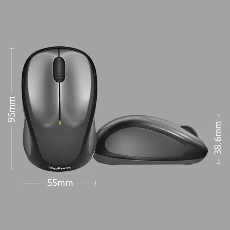 Портативная беспроводная оптическая сплошная мышь Logitech M235 2 4 ГГц USB 1000DPI 3 кнопки