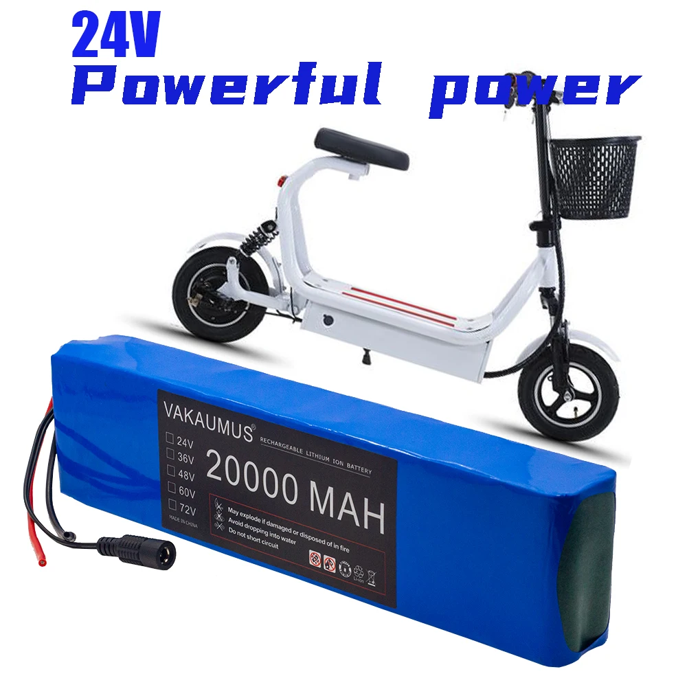 

24V Lithium Ion Batterij 24V 20Ah 7S4P Lithium Ion Batterij Voor E-fiets Elektrische Fiets Scooter Met Bms + Lader