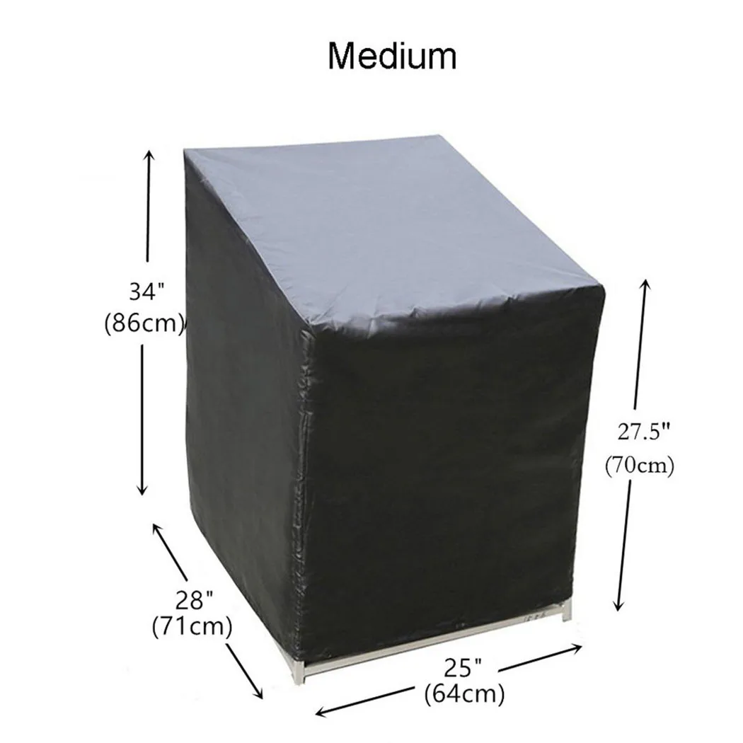 

Black Protective Cover Dustproof Replacement Stacking Chair Cover Supply