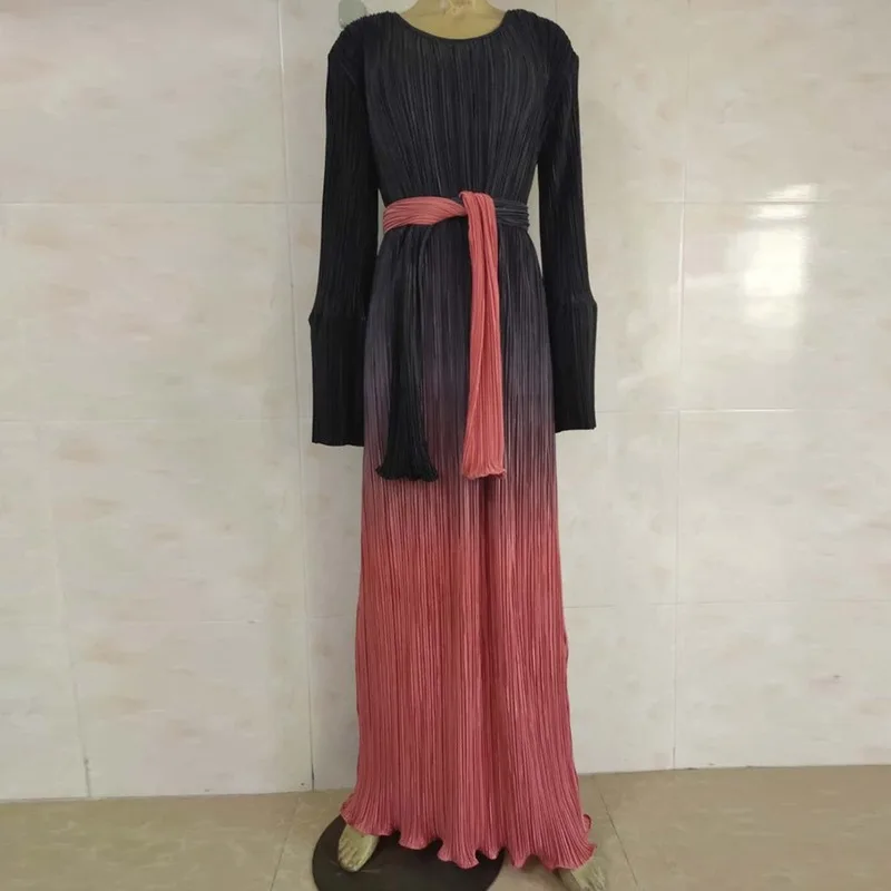 Eid Плиссированное мусульманское платье Дубайский хиджаб абайя Турция