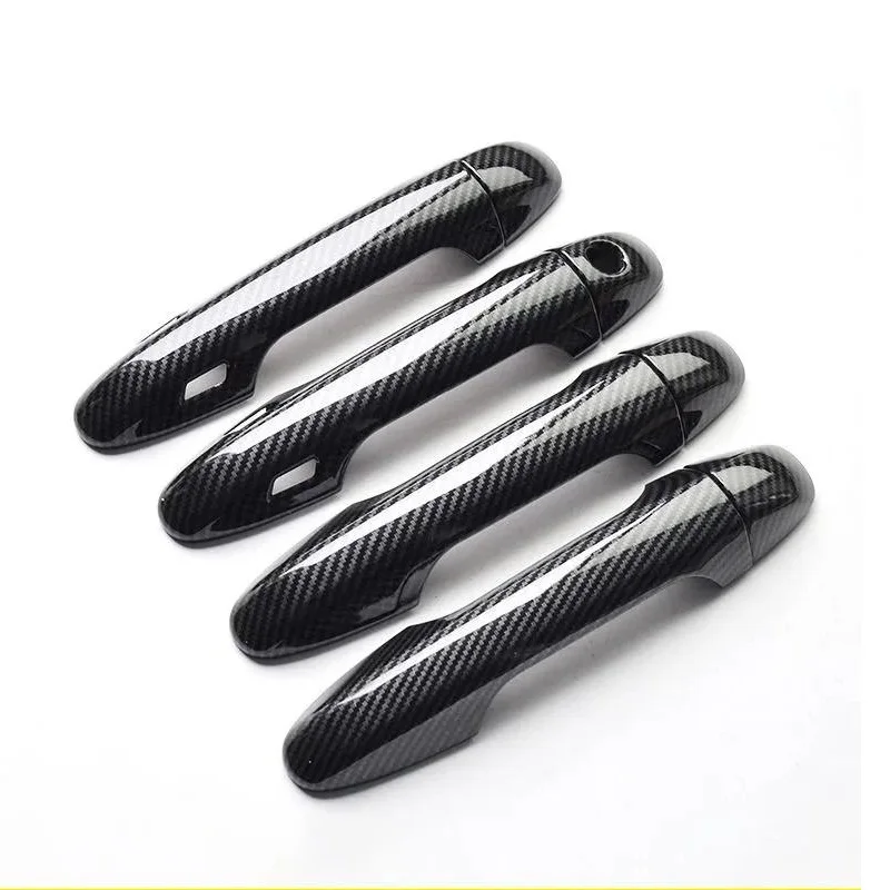 

ABS Carbon Fiber Car Accessories For Toyota Tacoma 2016 2017 2018 2019 2020 2021 Car Door Protector Handle Decoration Cover Trim
