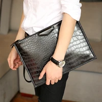 2020 new leather bag business men crocodile leather laptop tote briefcases bags shoulder handbag mens messenger bags