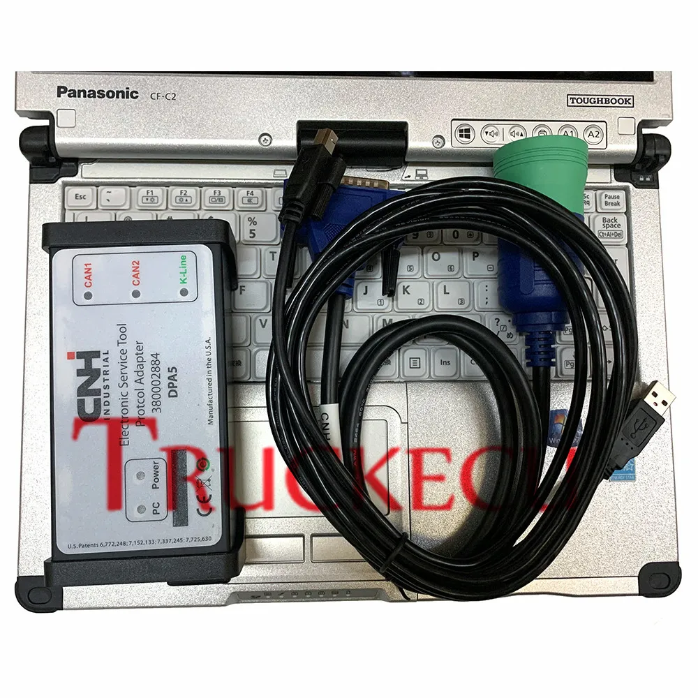 

CNH EST for New Holland CASE Agriculture tractor Construction truck Diagnostic tool cnh Electronic Service Tool+C2 LAPTOP