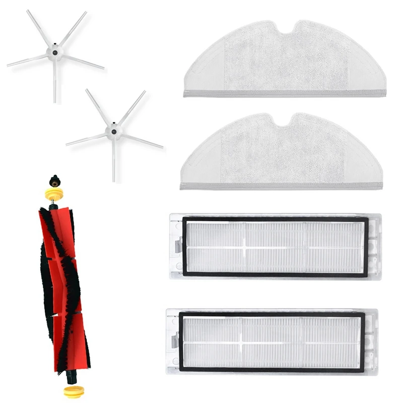 

Запчасти для пылесоса XiaoMi Roborock S6 Maxv S5 Max S50 S55, моющиеся фильтры НЕРА, основная и боковая щетки