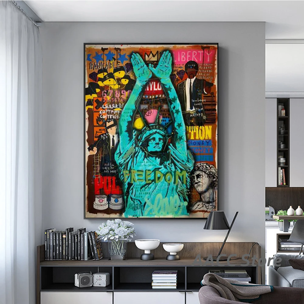 

Street Graffiti Art Queen Prints Pop Art Rock King Poster Canvas Painting Wall Picture Art for Room Cuadros Home Decoration