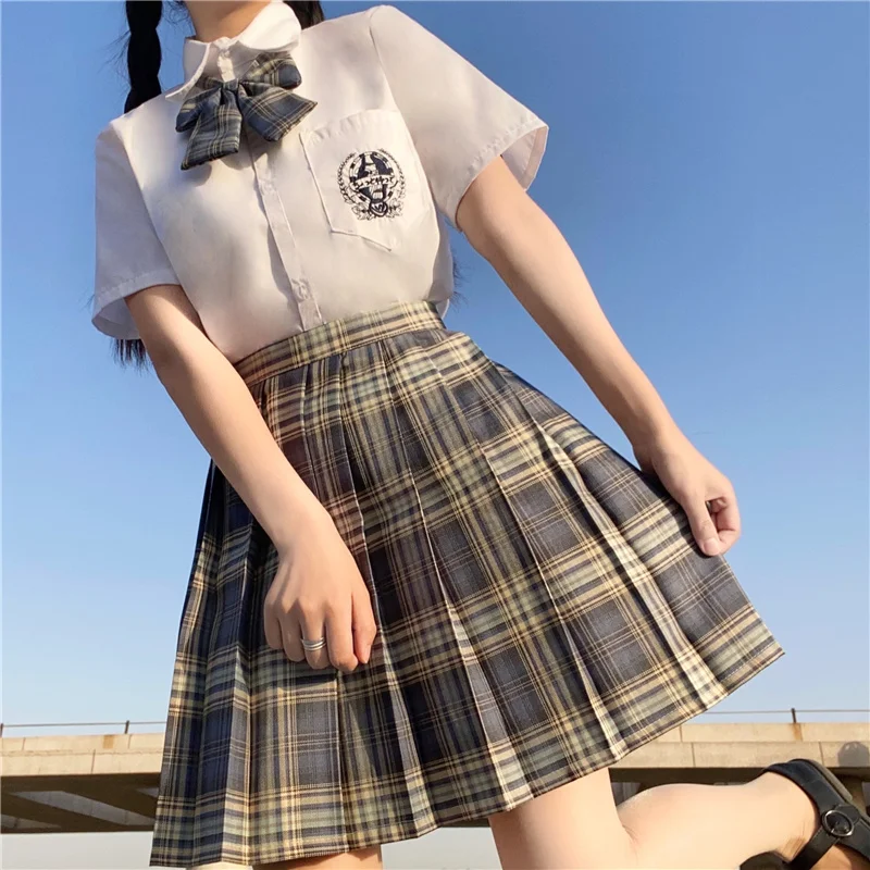 Женская юбка в клетку SUNSEA JK сексуальная подлинный комплект полный осенняя