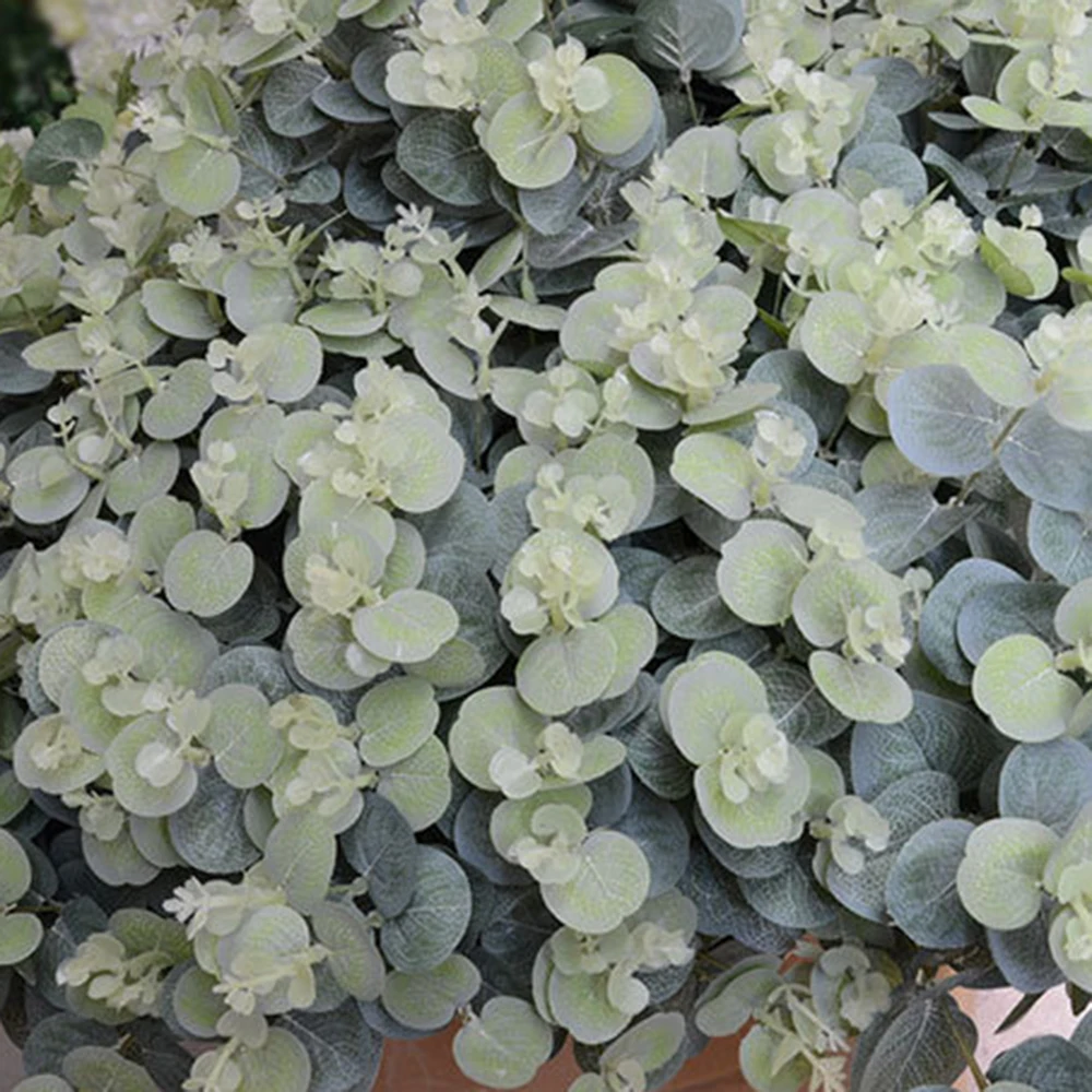 Искусственные листья эвкалипта 16 головок|Искусственные и сухие цветы| |