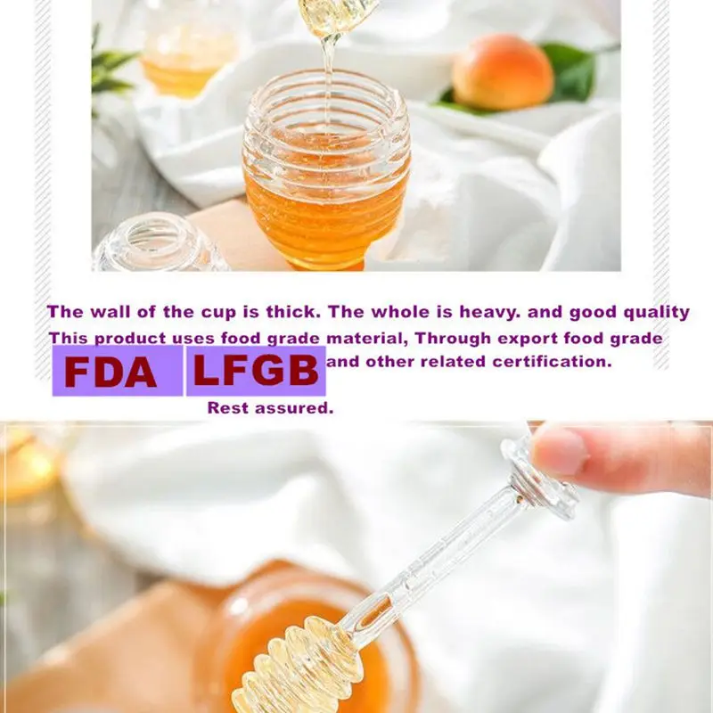 Горячие пластиковые банки для меда хранения набор приправ и джема на завтрак