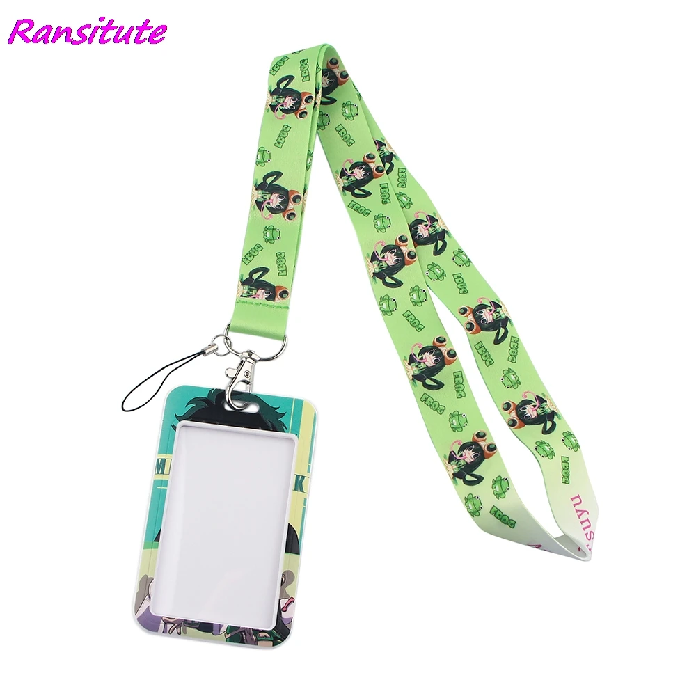 Ransitute R1649 аниме зеленая лягушка для девочек мой герой школьная шнурки кредитных