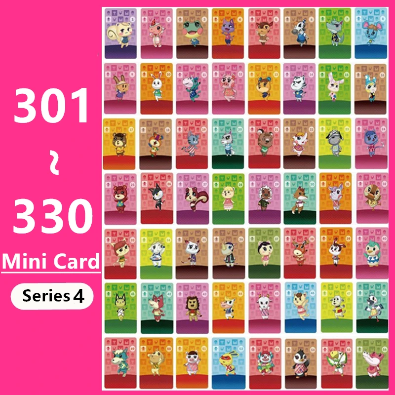 

Мини-карта 301 ~ 330 серия 4 Ntag215 чип NFC игровая карта с животными ДЛЯ NS