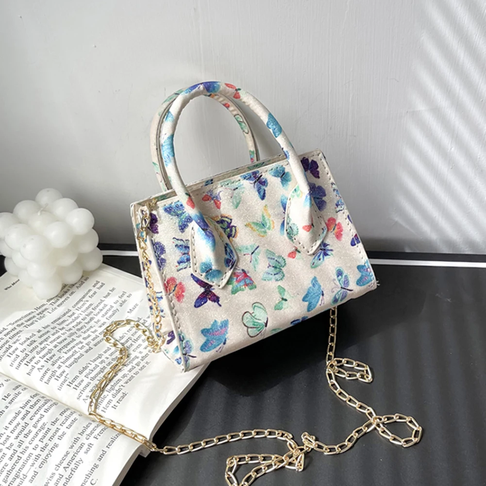 Fashion Bag PU Printing Chain Shoulder Casual Women Top-handle Crossbody Fashion Summer Cell Phone Crossbody Bag