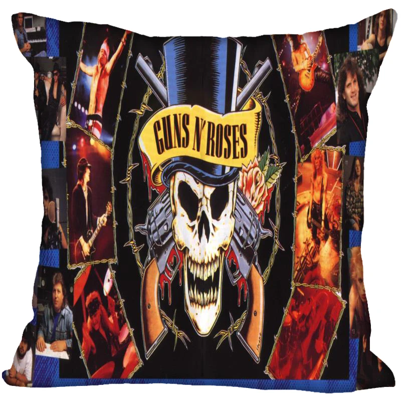 Чехол для подушки Guns N Roses домашний декоративный чехол на невидимый молнии s 40x40 45x45