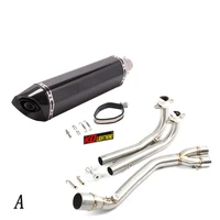 slip on motorcycle exhaust front connect tube and tail pipe stainless steel exhaust system for yamaha tmax 500 530 until 2016