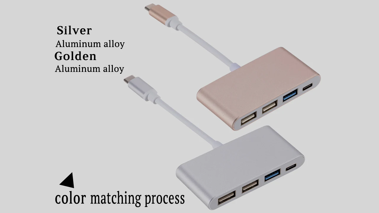 USB C концентратор адаптер для MacBook Pro 13 type C к USB 3,0 2,0 PD док-станция для MacBook Air 13 адаптер 4 порта usb-хаб type C конвертер