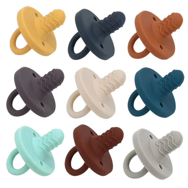 

Baby Teether Silicone Pacifier Nipple Food Grade Perle Silicone Teething Soother Nipple Silicone Teether Chewable Nursing Toys
