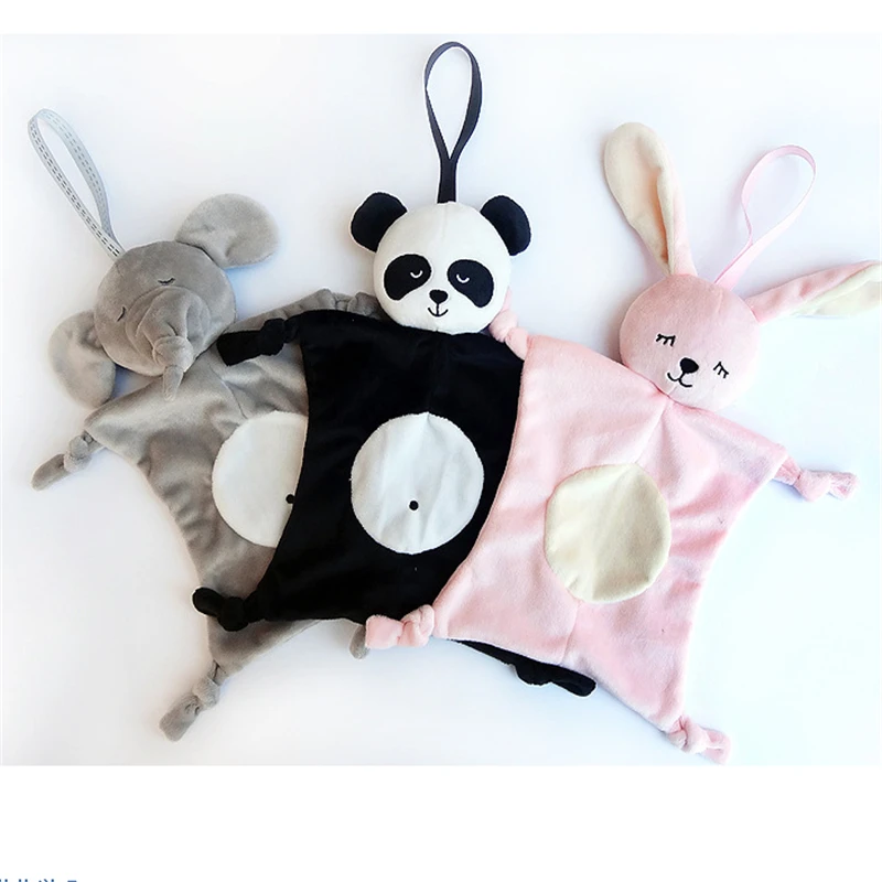 

Newborn Blankie Comfort Towel Of Baby Toys Animal shape Infant Baby Gift Soft Soothe Towel Educational Plush Toys For Children