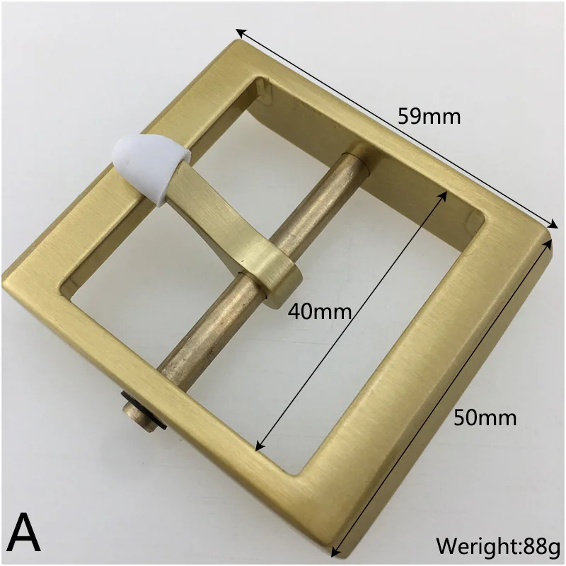 Meetee 1pc ID40mm Pure Copper Brass Belt Buckle Head Detachable Retro Pin Buckles DIY LeatherCraft Belts Decor Accessories YK156 | Дом и сад