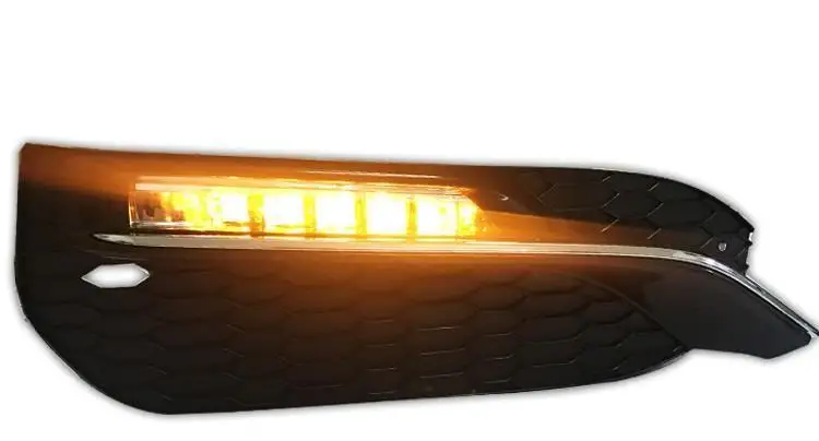 Сигнальные Автомобильные светодиодные Drl Cob дневные ходовые наружные фары передние противотуманные задние Автомобильные фары в сборе 16 17 для Honda Accord
