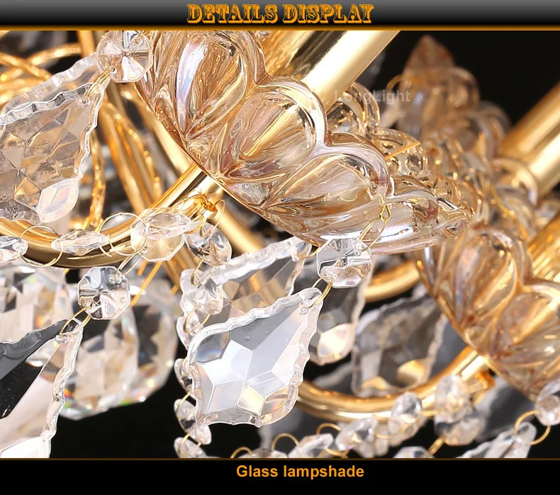 Современная Люстра потолочная светодиодная для гостиной спальни столовой K9 Gold