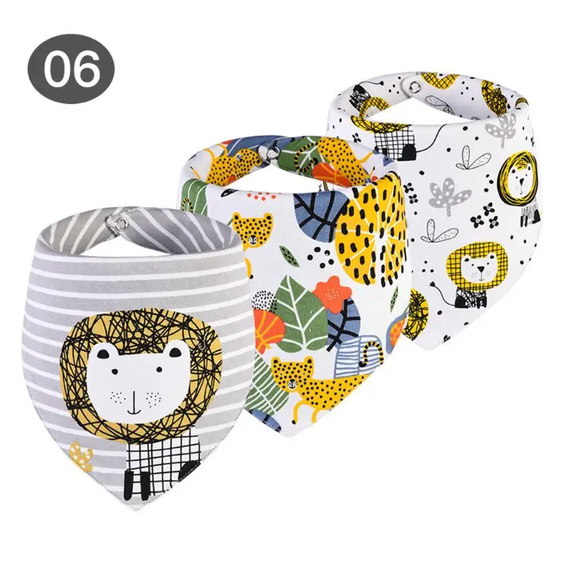 

3pcs Cotton Baby Scarf Burp Cloth Bandana Bibs Newborn Baby Boy Infant Girl Toddler Scarf 97BC