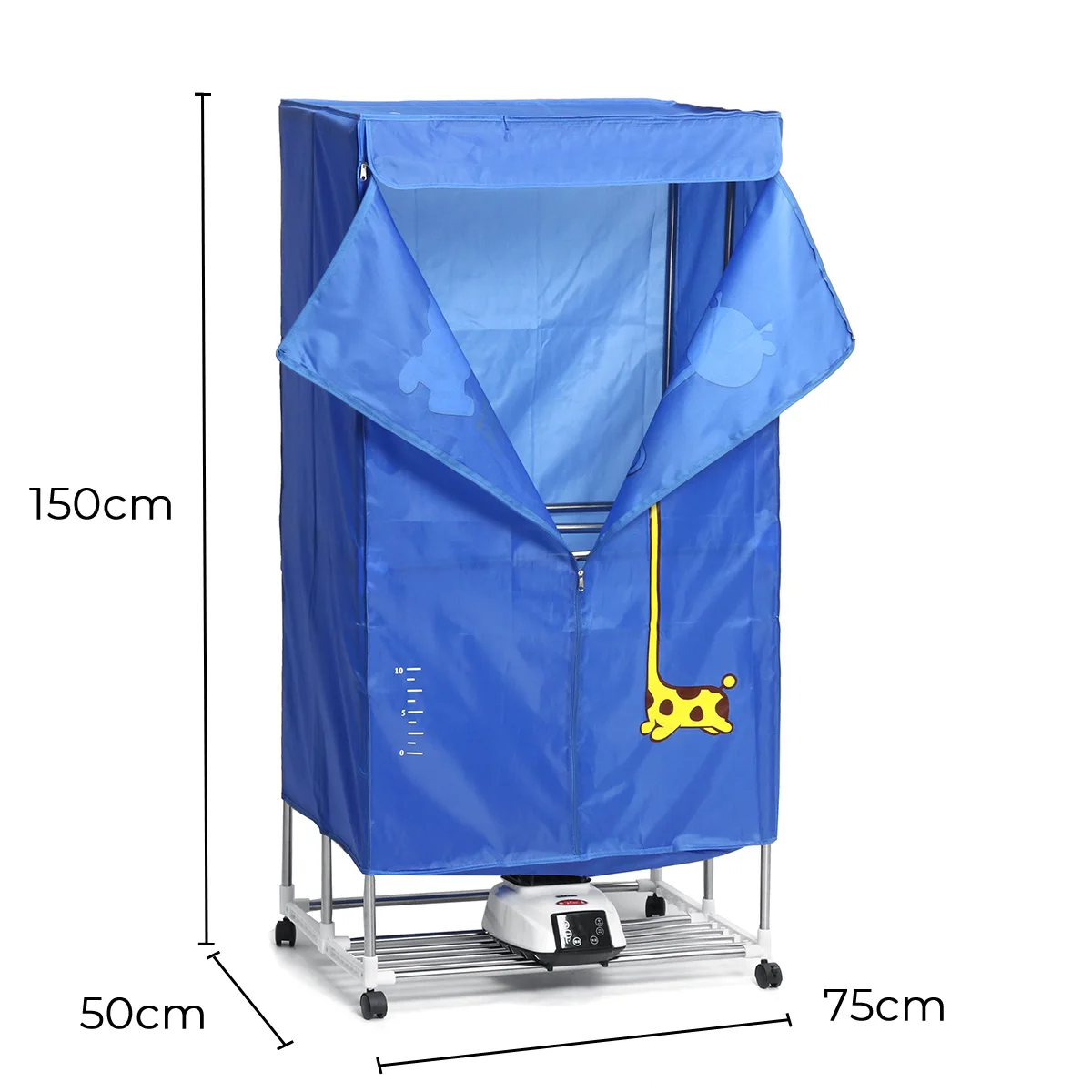 

2300W Electric Cloth Dryer With Wheel Remote Control Household Portable Cloth Shoes Boots Dryer Power Motor Drying Warm Laundry