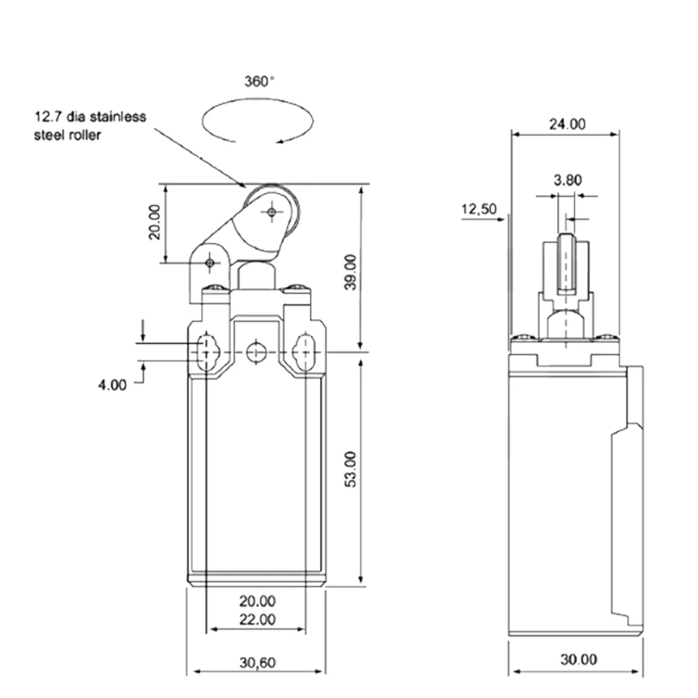CNTD CLS серии путешествия концевой выключатель ремень Водонепроницаемость масло