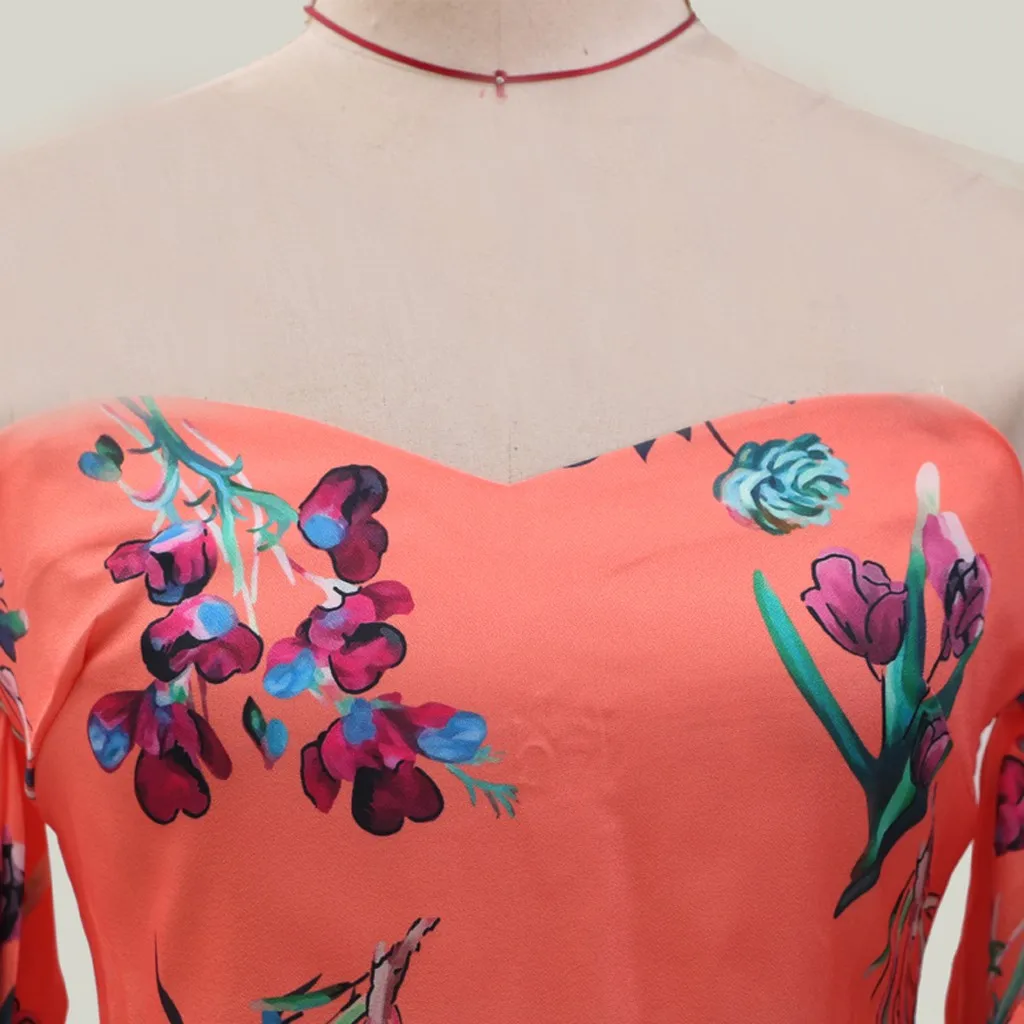 Летнее платье Boho Bodycon для женщин сексуальное с высоким разрезом без бретелек