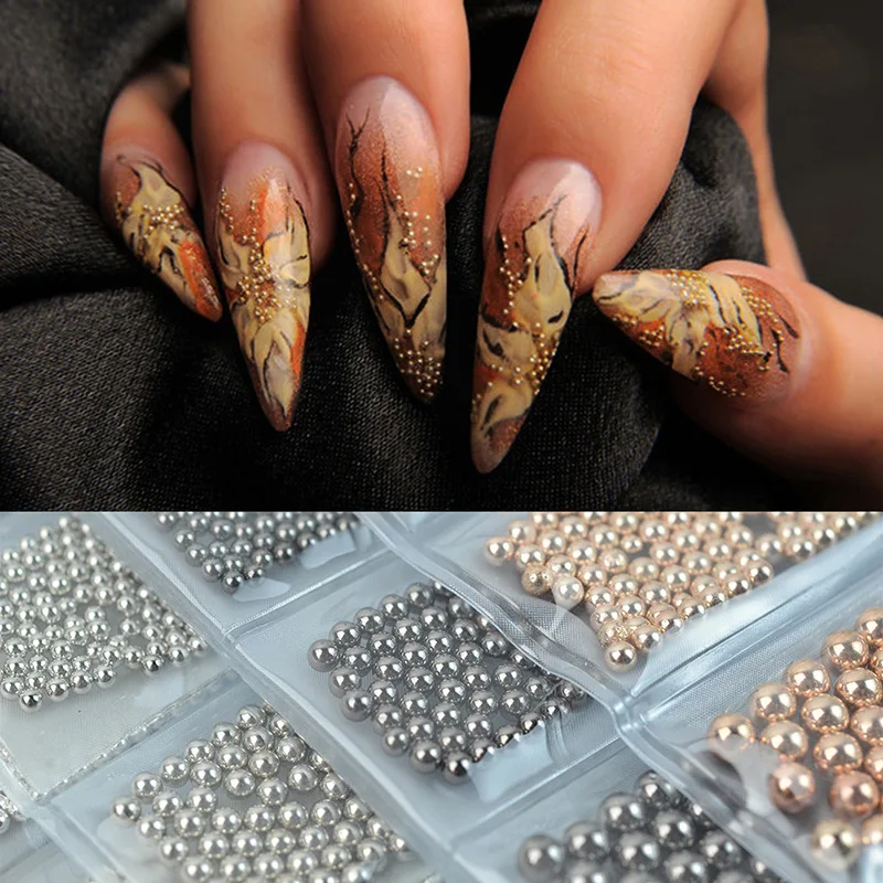 Искусственные Стразы для ногтей Смешанная коробка блестящие стеклянные 3D