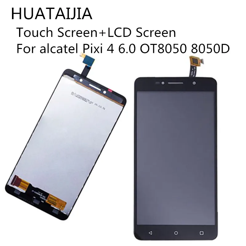ЖК-экран для alcatel Pixi 4 6 0 OT8050 8050D сенсорный экран дигитайзер сенсор с ЖК-дисплеем