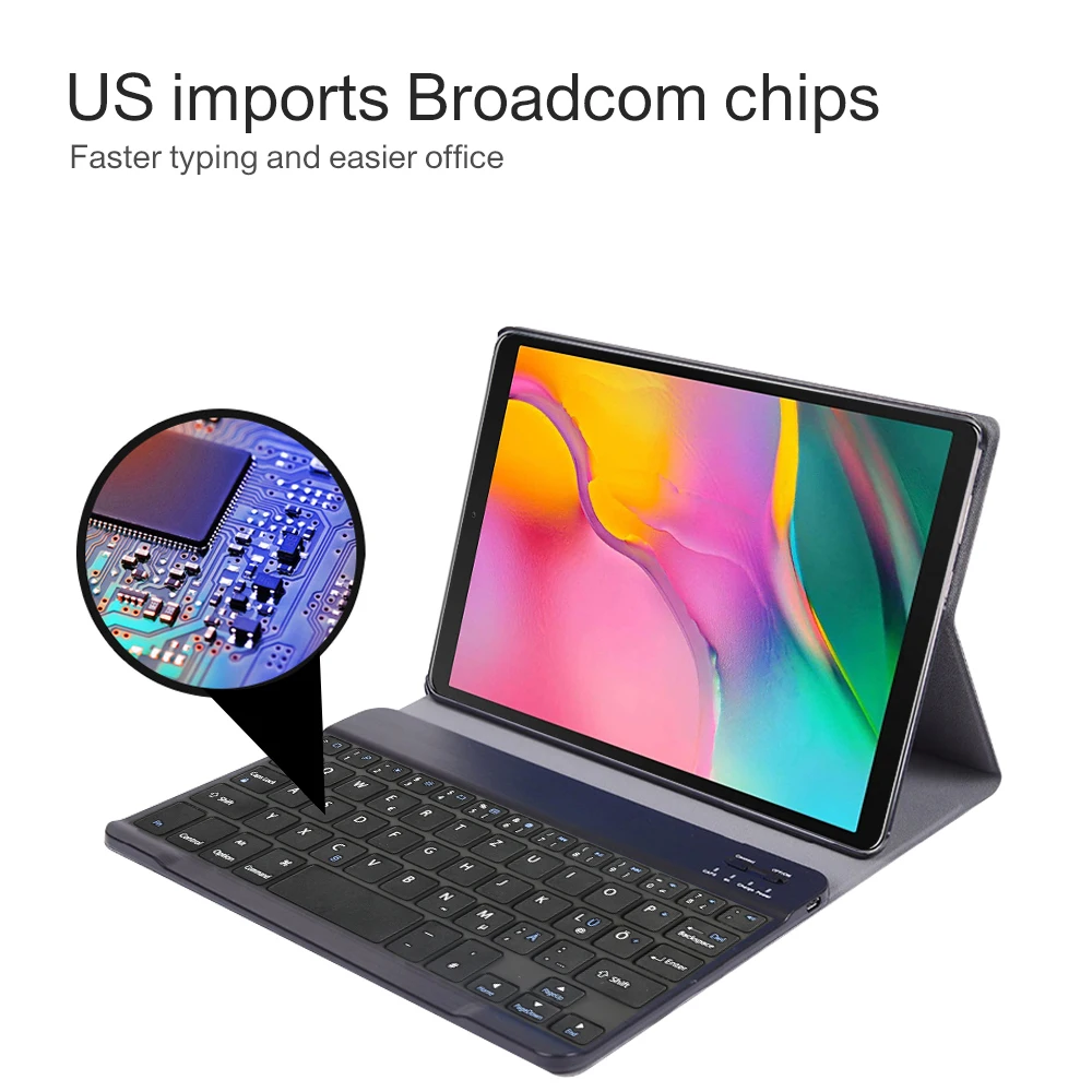 Чехол с немецкой клавиатурой для Samsung Galaxy Tab A 10 1 2019 T510 T515 чехол планшета Съемная