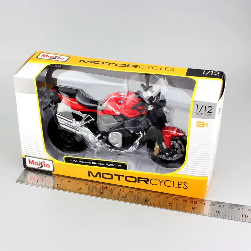 Детские 1:12 в масштабе MV Agusta F4 Brutale 1090 RR R Diecasts& Toy Vehicles модель мотоцикла Коллекционная для миниатюрных