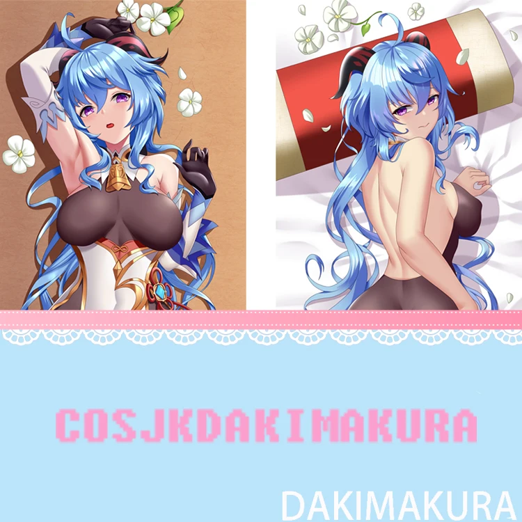 

Аниме Dakimakura Genshin Impact Ganyu Girls HD наволочка с принтом подушки обнимающая наволочка костюм коллекционные рождественские подарки