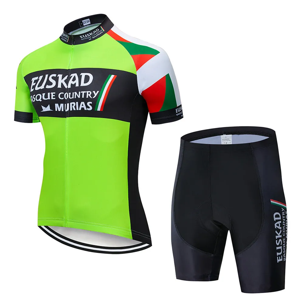 

EUSKAD 2019 New Cycling Jersey Short Sleeve Summer Breathable bib shorts Bicycle Clothes Quick Dry Roupa Ciclismo Maillot