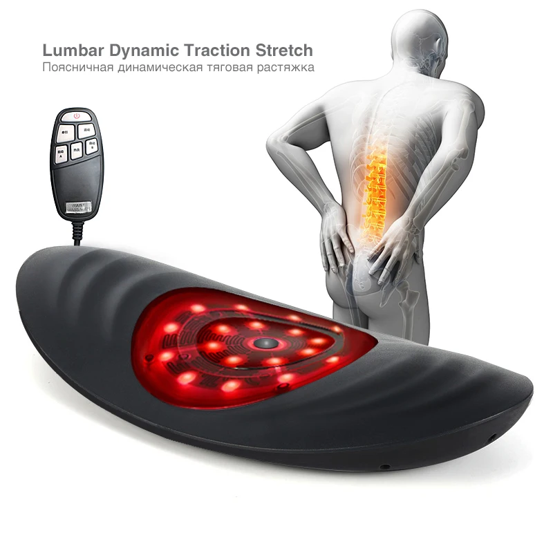 Dispositivo eléctrico infrarrojo para aliviar la fatiga de la cintura, masajeador de espalda, vibración, Soporte Lumbar para la columna vertebral
