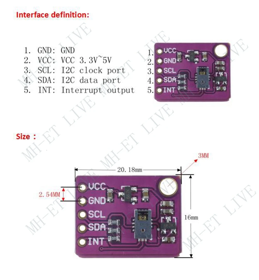 PAJ7620U2 различные распознавания жестов сенсор модуль для Arduino встроенный 9 жестов IIC интерфейс Интеллектуальное распознавание