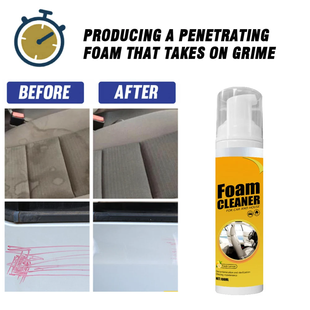 

30/100ml Multifunctional Decontamination Foam Cleaner Household Cleaning Tools DC120