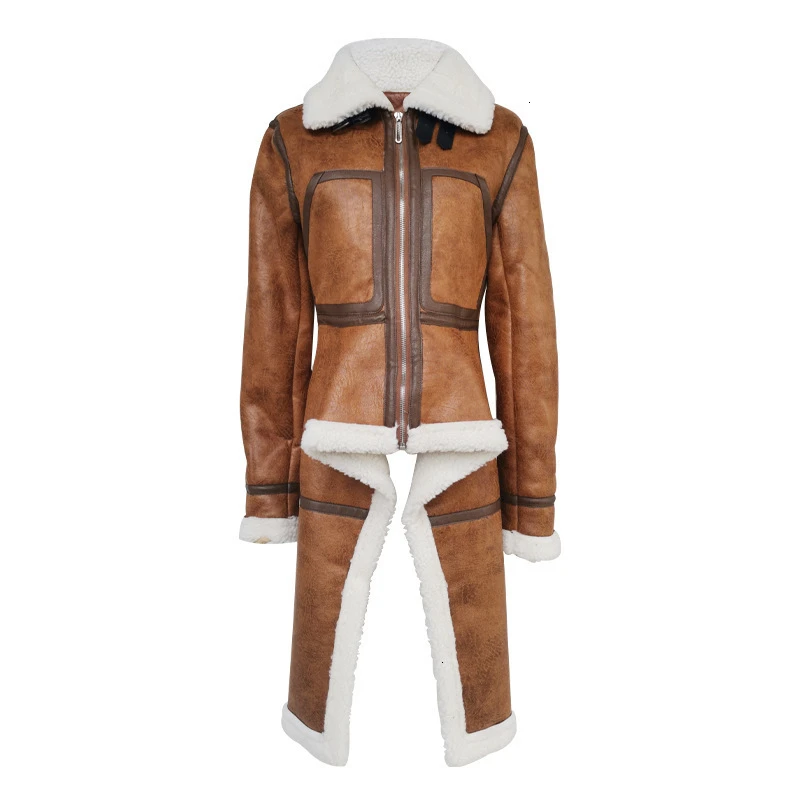 Twotwinstyle нерегулярные флис Пальто для будущих мам из искусственной кожи Высокий