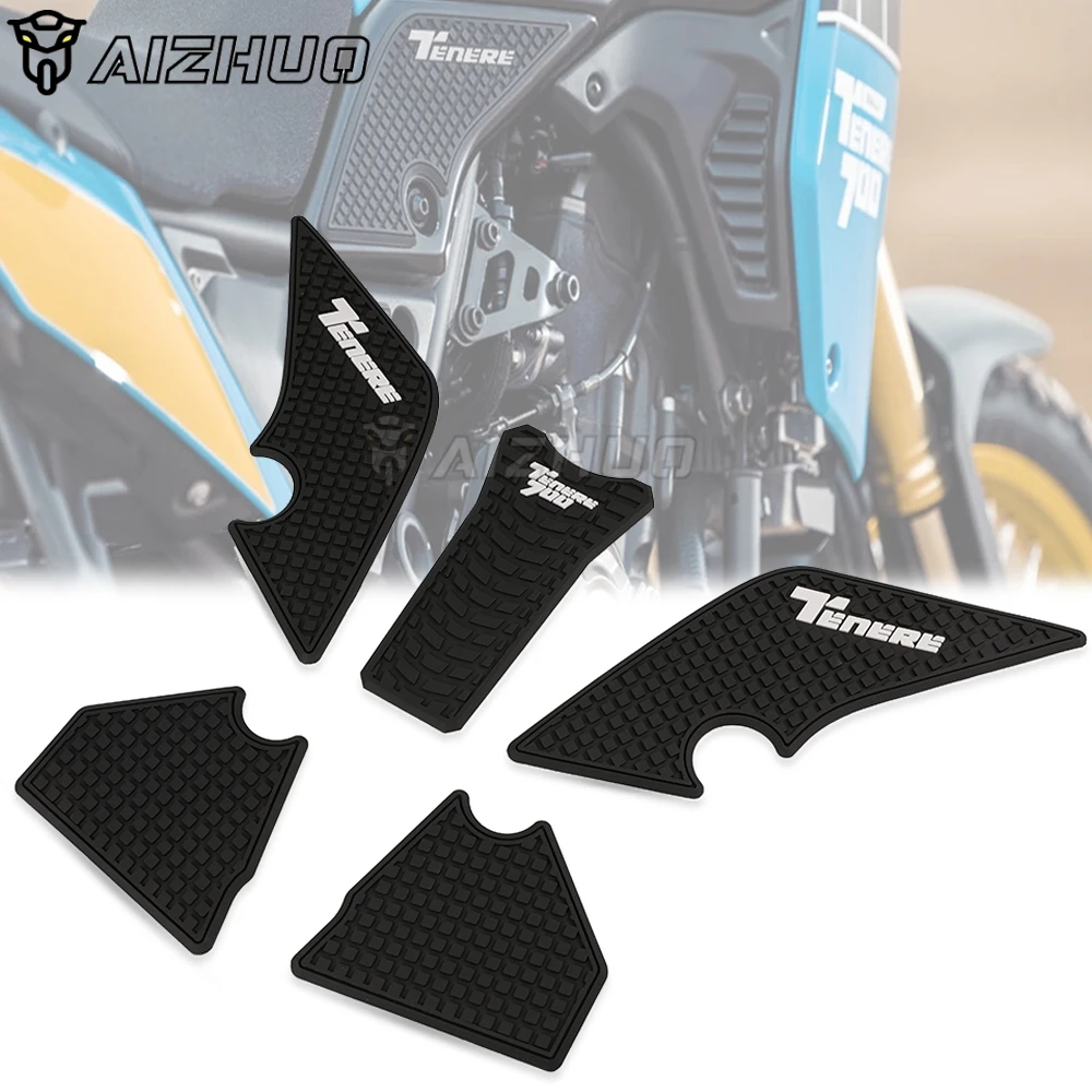 

Motorcycle Non-slip Side Fuel Tank Stickers FOR YAMAHA Tenere 700 Rally 2019-2021 2020 Waterproof Pad Rubber Sticker T7 TENERE