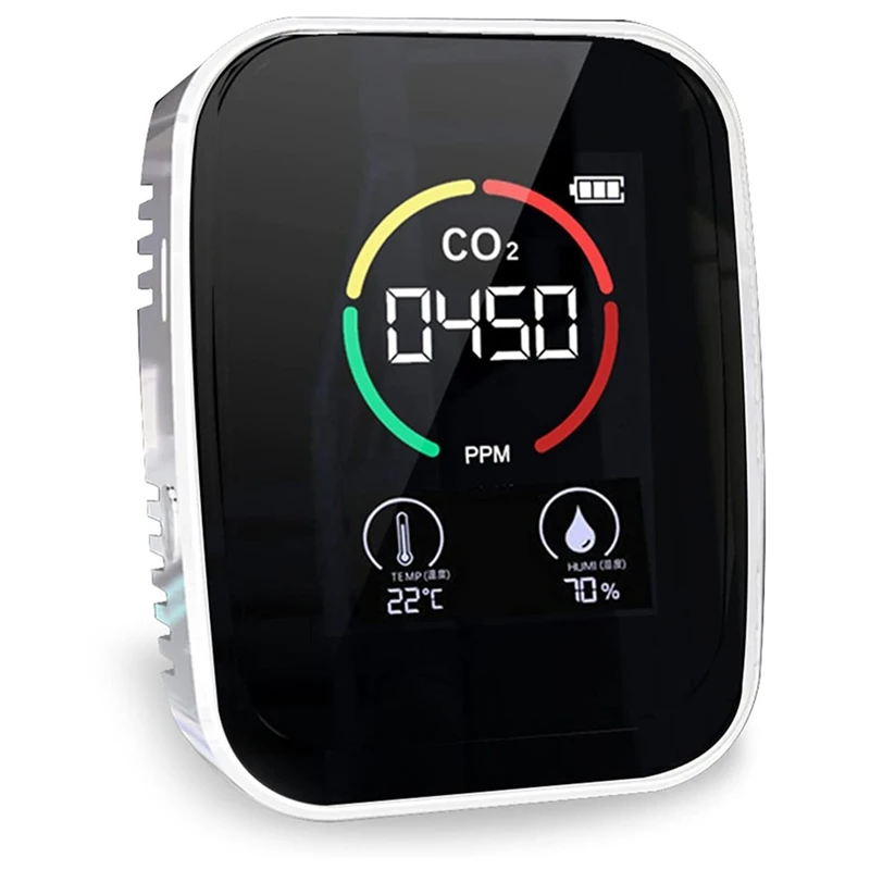 Air Quality Monitor CO2 Meter Indoor Temperature and Relative Humidity for Home Office | Инструменты