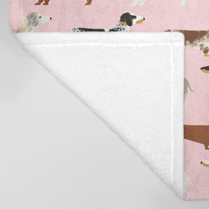 Одеяло для дивана с изображением таксы Рождественское украшение дома домашние