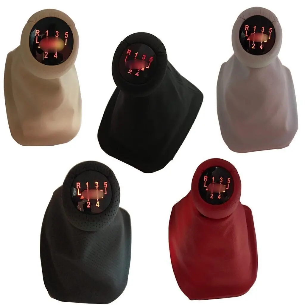 

For Bmw E30 E34 E36 E39 E46 E87 E90 5 Speed LED Light Gear Shift Knob With Bellows Best Quality