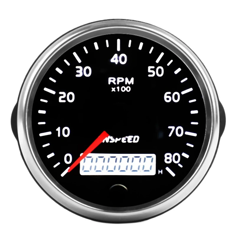 

CNSPEED универсальный GPS Спидометр 12 В/24 В одометр 85 мм 0-8000 об/мин для автомобиля мотоцикла ЖК Тахометр