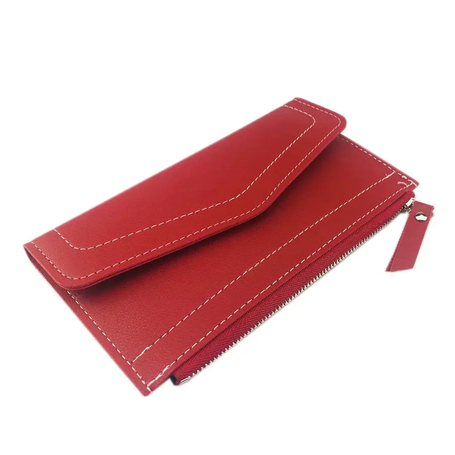 Мини Женский кошелек из искусственной кожи на молнии вокруг кошелька/длинный