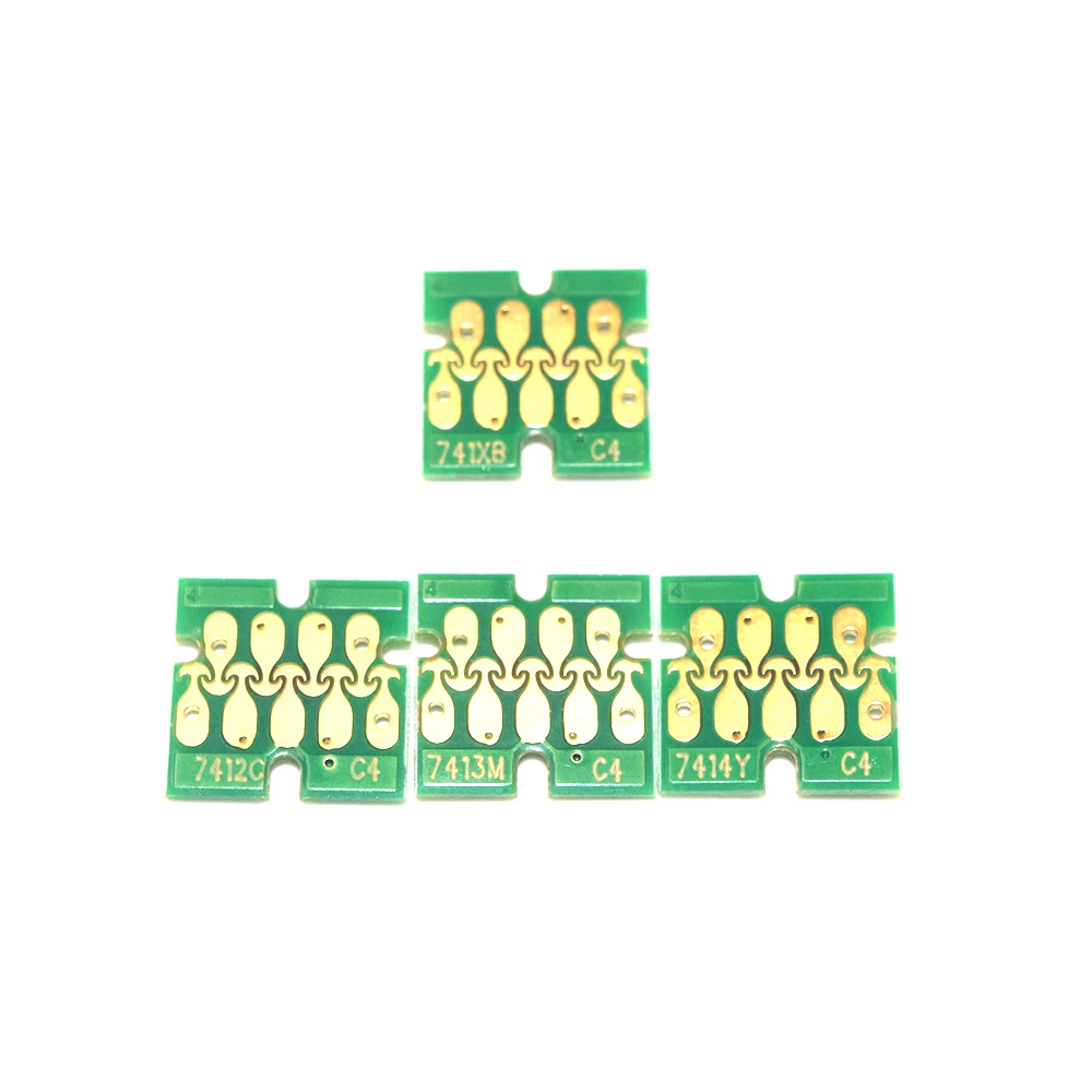 Чип чернильного картриджа 741 741X 7411-7414 для принтера Epson F6200 F6070 F7070 F7170 F7100 F7000 F6000 F9200