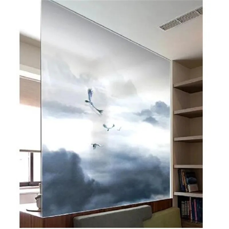 Новые стили по индивидуальному заказу статического цепляться матовый витражная