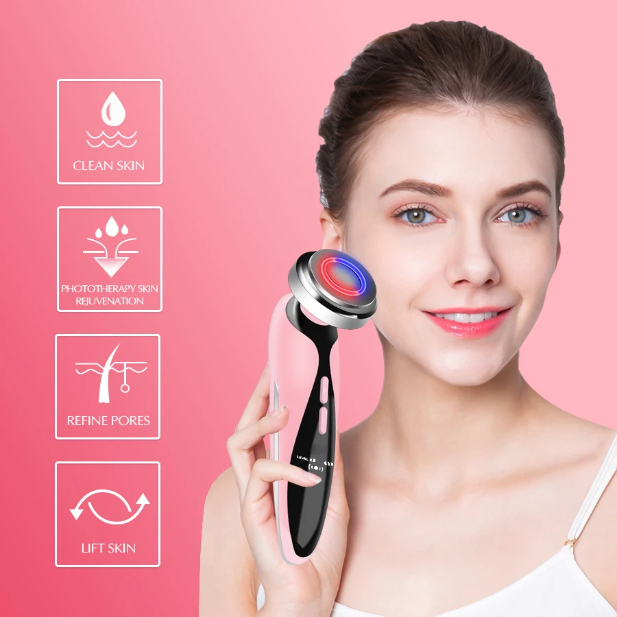 

4 In1 EMS Beauty Instrument Face Skin Care Beauty Device LED Photon Light Therapy Facial Care Tool Face Lifting Tighten XA115U