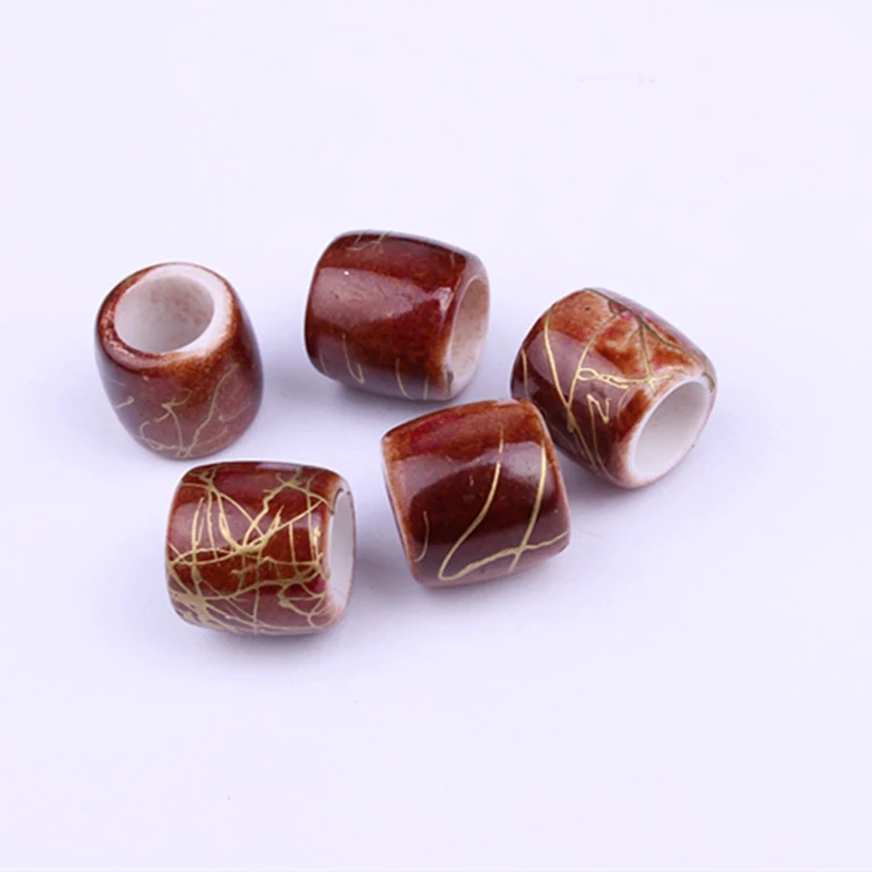 100pcs/bag Acrylic Hair Beads 6.8mm big Hole Dreadlock for Jumbo Braid Accessories | Красота и здоровье